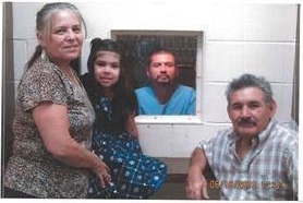 Topete visited by family