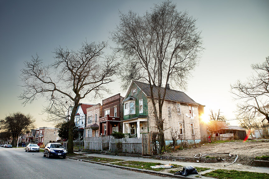 Darrius: "My Auntie's House on the Block." Photo by Chris Murphy, 2012.