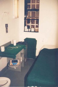Solitary confinement cell in a New York state prison.