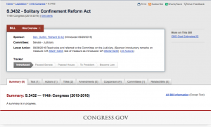 Solitary Confinement Reform Act General Overview