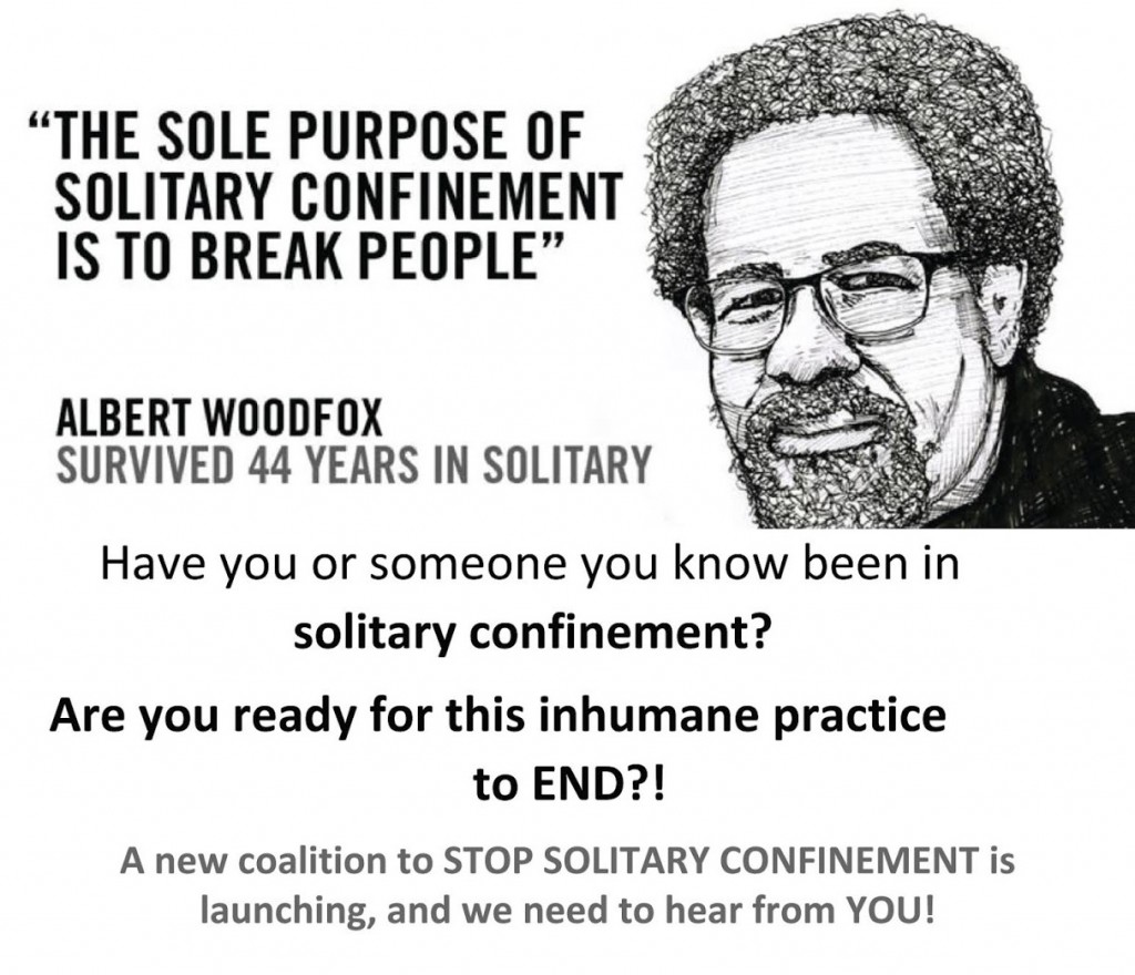 Image from a flyer for planning meetings of the Louisiana Stop Solitary Coalition, 2019.
